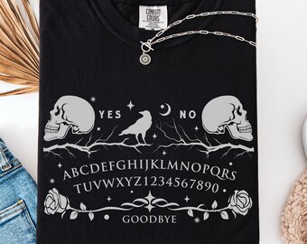 OUIJA Spirit board shirt, witchy planchette spirit board tee, witchy halloween occult shirt, Ouija board shirt, tarot shirt, celestial tee