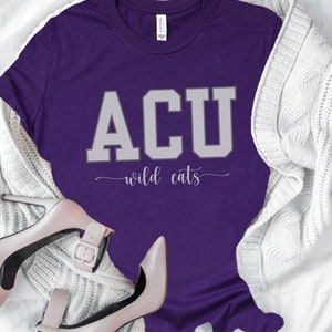 ACU WILDCATS, Abilene College t shirt, University t shirt, Custom college t shirt, Custom Abilene university t shirt, ACU custom t shirts