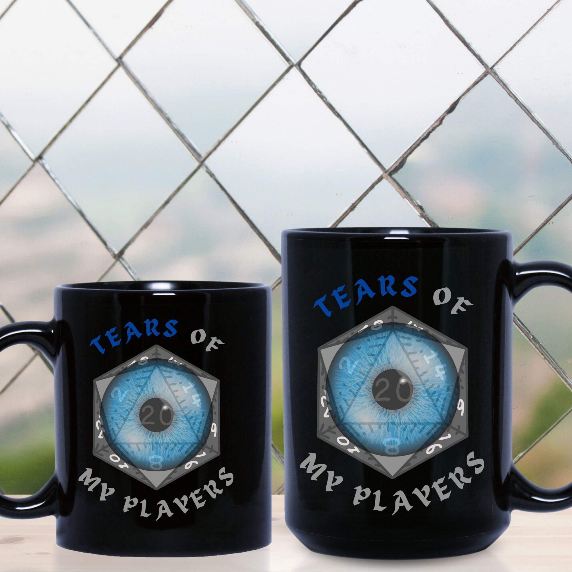 Tears of My Players dungeons and dragons dice dnd gift, DnD dice mug, gaming mug, gift for Dungeon Master, Tabletop RPG, RPG mug, dnd mug