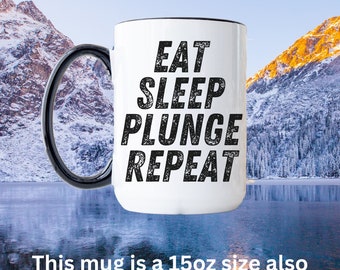 ice plunge mug, polar plunge,ice baths, gift for him, gift for her,positive gifts,wim hof method,cold showers,breathe work,breathing method