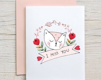 Prison Wife Card "I miss you"/ Long Distance Relationship Card / Love Card / Prison Friendly Card (A2 card)