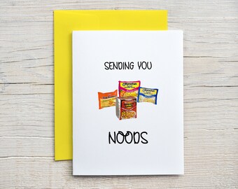 Sending Noods / Prison Wife Card / Long Distance Relationship / Funny Naughty / Funny Valentine's Day card (A2 card)