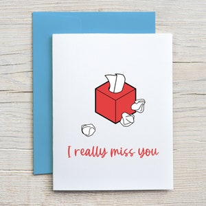 Prison Wife Card &quot;I really miss you&quot; / Missing You / Long Distance Relationship Card / Love Card / Prison Friendly Card (A2 card)
