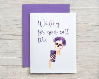Prison Wife  Card / Waiting for your call like /  Long Distance Relationship Card / Love Card / Prison Friendly Card (A2 card)