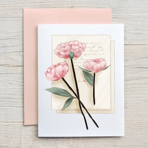 Tarjeta de esposa de prisión / Carta de flor rosa / Tarjeta de relación de larga distancia / Tarjeta de amor / Tarjeta amigable con la prisión (tarjeta A2)
