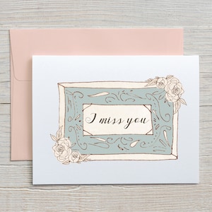 Prison Wife Card &quot;I miss you&quot; sign / Long Distance Relationship Card / Love Card / Prison Friendly Card (A2 card)