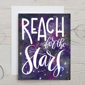 Reach for the Stars / Prison Wife Card / Long Distance Relationship Card / Encouragement / Support / Love Card / Prison Friendly (A2 card)