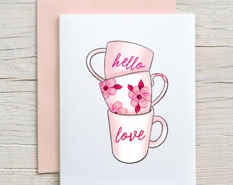 Prison Wife Card "Hello Love"/ Long Distance Relationship Card / Love Card / Prison Friendly Card (A2 card)