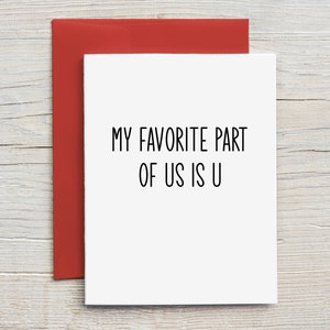 Prison Wife Card / Mijn favoriete deel van ons is U / Long Distance Relationship Card / Love Card / Prison Friendly Card (A2-kaart)