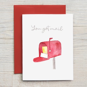 You got mail /Prison Wife  Card /  Long Distance Relationship Card / Love Card / Prison Friendly Card (A2 card)