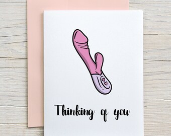 Thinking of You/ Prison Wife Card / Long Distance Relationship Card / Love Card / Funny Naughty Card (A2 card)