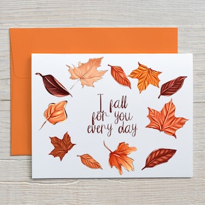 Prison Wife Card / I fall for you every day / Long Distance Relationship Card / Love Card / Prison Friendly Card (A2 card)