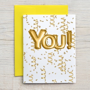 Célébrer « Vous ! » / Carte d’anniversaire / Carte de fête / Félicitations / Carte d’encouragement de soutien / Carte d’amour / Carte d’accueil de la prison (carte A2)