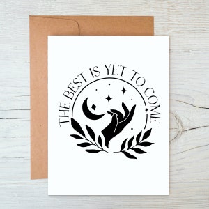 Boho &quot;The best is yet to come&quot; / Prison Wife Card / Long Distance Relationship Card / Love Card / Support Card / Prison Card (A2 card)