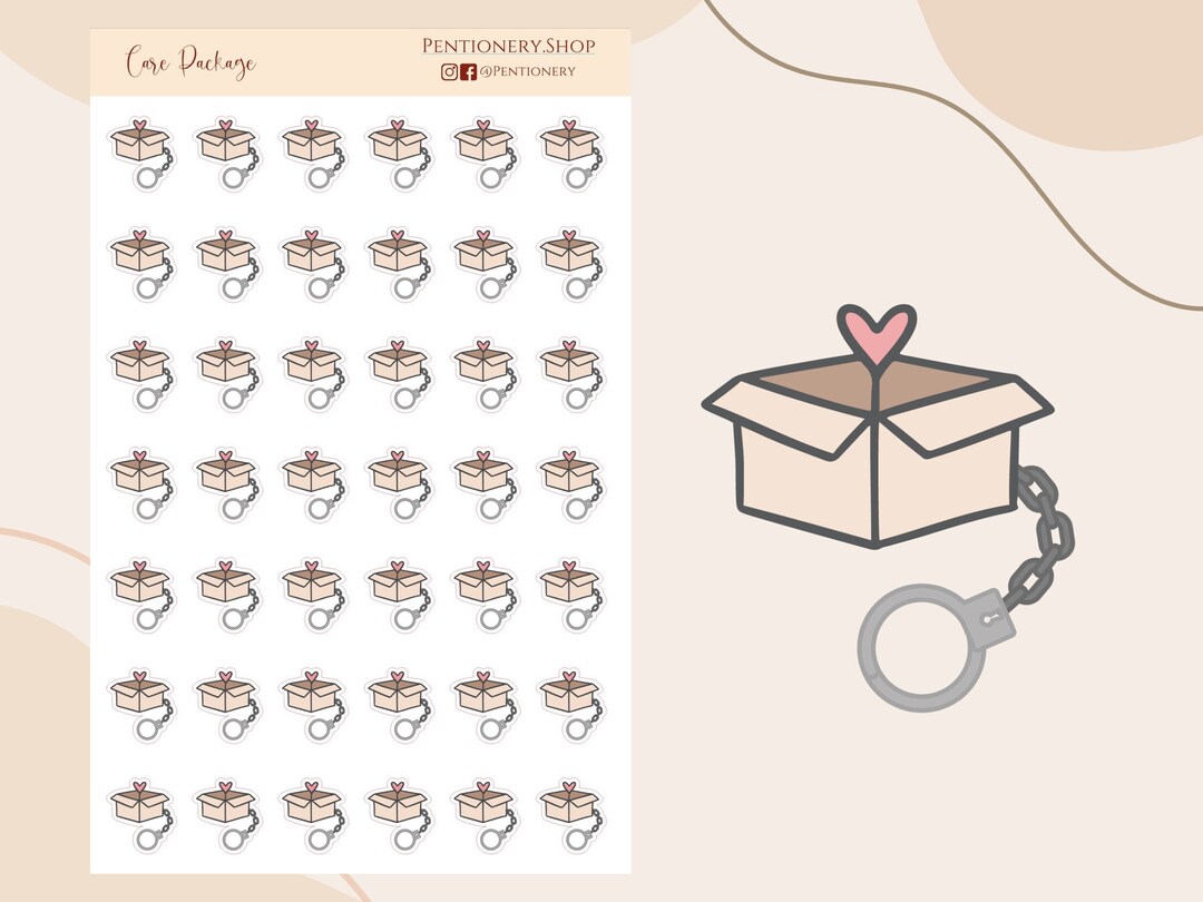 Prison Tree Sticker Cuffed Care Package Stickers // Prison Wife Stickers // Planner ...