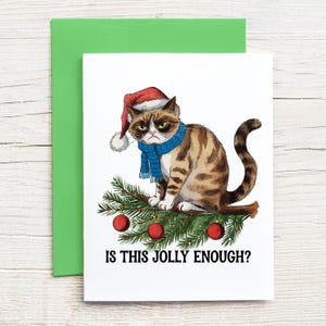 Is this Jolly Enough? / Christmas Card / Prison Wife Card / Long Distance Relationship / Funny Card (A2 card)