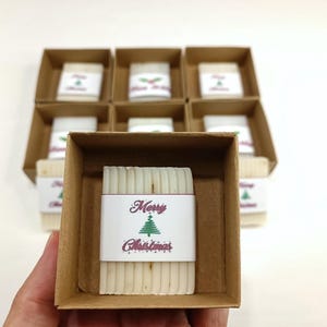Christmas Soap Favors | Personalized Christmas Gifts | Custom Christmas Favors | Christmas Table Decor  | New Year Merry Christmas Noel