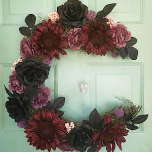 Crescent Moon Wreath with Crystal, Moon Wreath