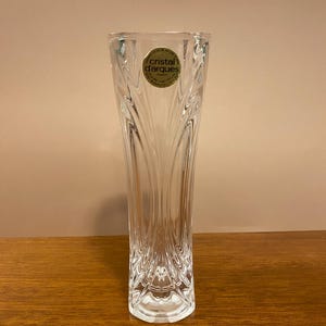 Vintage Cristal D’Arques 6 1/2” Cut Crystal Bud Vase