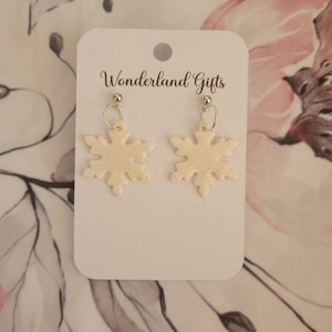 Christmas earrings/Christmas jewellery/Christmas/xmas/xmas jewellery/snowflake/snowflake earrings/novelty earrings/handmade/handmadetoorder