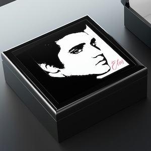 Love Me Tender Elvis Jewelry Box, regalo Elvis Presley, scatola portagioie da donna, regalo per le donne, regalo per la festa della mamma, scatola dei ricordi, scatola portaoggetti