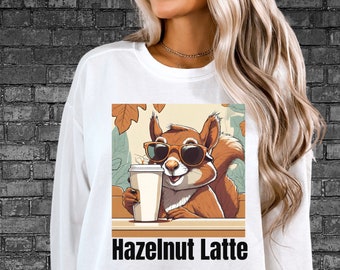 Coffee Lovers Comfort Colors Sweatshirt, Squirrel Sweatshirt, Coffee Gifts, Barista Gift, Coffee Tshirt, Trendy Coffee Tshirt, Barista Merch