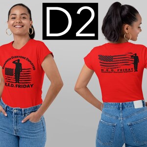 RED FRIDAY SHIRT | Deployment Shirt | Red Friday | We Wear Red | Remember Eyeryone | Support Our Troops image 3