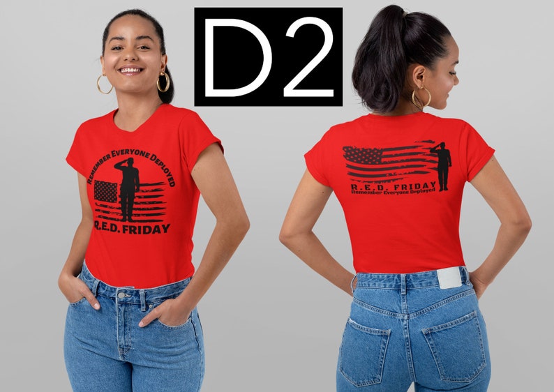 RED FRIDAY SHIRT | Deployment Shirt | Red Friday | We Wear Red | Remember Eyeryone | Support Our Troops image 3