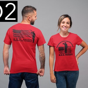 RED FRIDAY SHIRT | Deployment Shirt | Red Friday | We Wear Red | Remember Eyeryone | Support Our Troops image 4