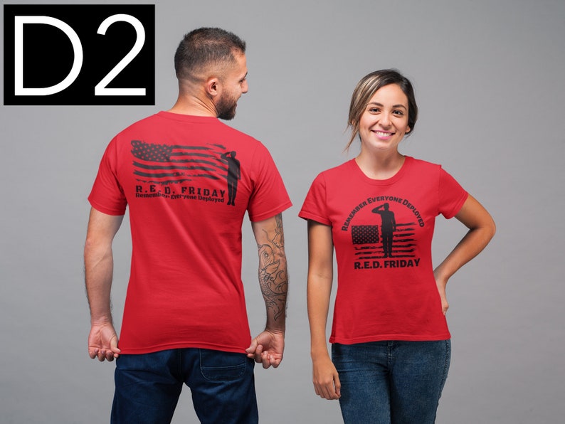 RED FRIDAY SHIRT | Deployment Shirt | Red Friday | We Wear Red | Remember Eyeryone | Support Our Troops image 4