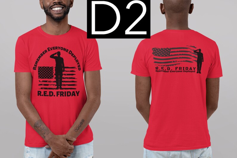 RED FRIDAY SHIRT | Deployment Shirt | Red Friday | We Wear Red | Remember Eyeryone | Support Our Troops image 5