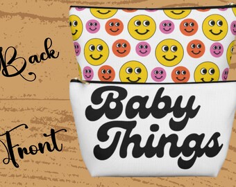 Hpaay face Windeltasche - Windeltasche Organizer, Windeltasche, Mami Essential Clutch, Baby-Dusche-Geschenk, Windel, Baby Reisetasche