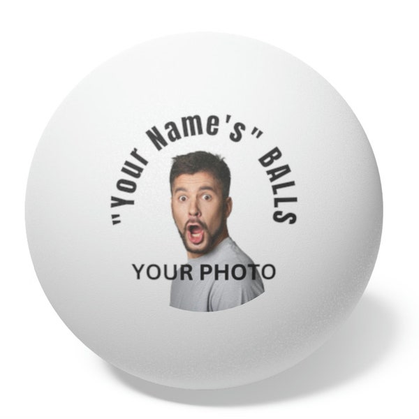 Hilarious Personalized Set of 6 Ping Pong Balls, Funny Party Gift, Bachelor Party Gifts, Custom Ping Pong Balls, Game Room, 21 Birthday gift