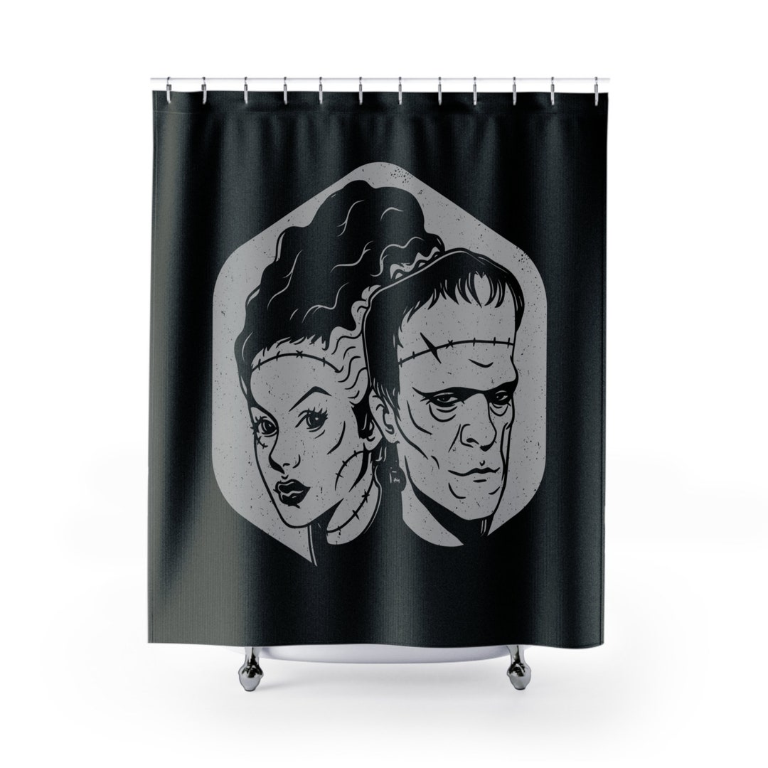 Classic Horror Film Curtain, Bride of Frankenstein, Frankenstein Decor ...