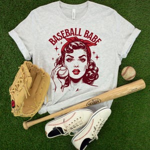 Vintage Style Baseball Babe Tee - Unisex Baseball Mom Shirt, Baseball Season Top, Retro Baseball Lover Gift, Sports Fan Gift, Baseball