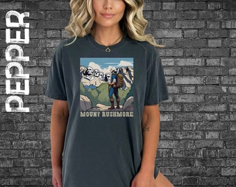 Grappige Mount Rushmore Tourist George Washington T-shirt, landmeetkunde tshirt, South Dakota Mount Rushmore vakantie, cadeaus voor hem, South Dakota