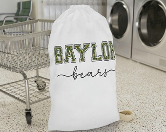 Borsa della biancheria Baylor Bears, Borsa della biancheria BU, Baylor Merch, BU Merch, Baylor Football, Baylor Dorm Life, College Laundry Basket, Baylor Bears