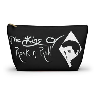 Elvis Travel Bag, Elvis Make-Up Bag, Elvis Backpack Bag, Elvis Presley Gift, Graceland Vacay, The King of Rock and Roll, TCB Lightening Bolt