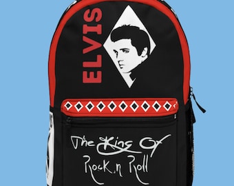 Elvis Rucksack, Retro Elvis Geschenk, Elvis Fan Geschenk, Elvis Windeltasche, Graceland Vacay, Elvis Presley, King of Rock and Roll, Elvis Merch