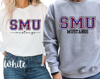 SMU Mustangs Unisex Sweatshirt, SMU Sweatshirt, SMu merch, Smu Game Day, Smu Pullover,  Smu Mustangs, SMu Merch, Southern Methodist, SMU