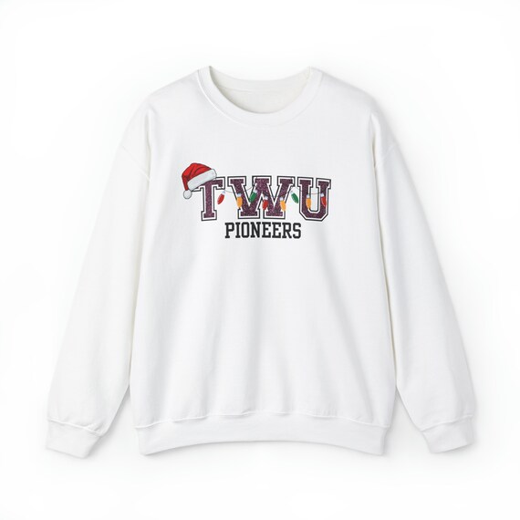 TWU Pioneers Christmas Unisex Sweatshirt TWU Sweatshirt TWU Merch twu Pullover Texas Women s University Twu Gift Twu Twu Dorm Holiday Etsy