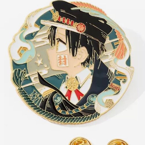 Set De 4 Badges Métal Hanako Kun - 58 Mm - Figurines Anime Toilet Bound - Pour Cosplay, Sac, Veste - Accessoire Fan - 2