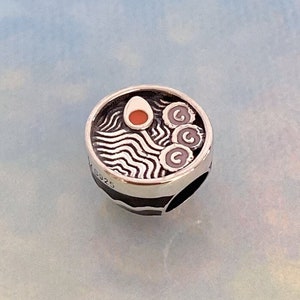 Japanese Ramen Charm,New Genuine 925 Sterling Silver Charm for Bracelet,Necklace Pendant