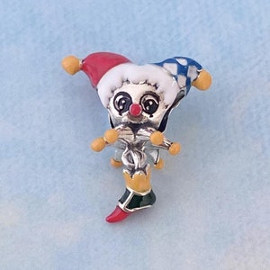 Clown Charm Circus Theme,New Genuine 925 Sterling Silver Charm for Bracelet,Necklace Pendant