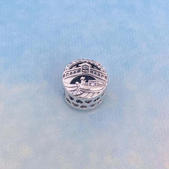 Venice Rialto Bridge Charm,Genuine 925 Sterling Silver Charm for Bracelet,Necklace Pendant