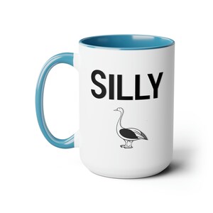 15 Unzen lustiger Witz Alberne Gans Gag-Streich zweifarbige Kaffeetassen, 15 Unzen - CozyMugCreations Hilarious Silly Goose Tier Geschenktasse
