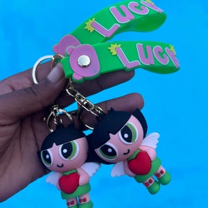 Green powerpuff girl   Keychains
