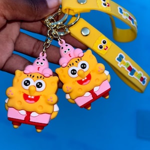Yellow SpongeBob  Keychains