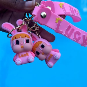 Pink powerpuff girl   Keychains