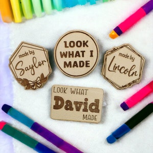 Personalized Look What I Made Magnet, Artwork Fridge Magnet for Kids